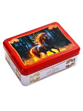 Чай чёрный новогодний HYTON «Шкатулка красная: огненная лошадь», 50 г