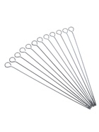 УЦЕНКА Набор шпажек - шампуров для шашлыка, 12 шт., 30 см, рукоять - кольцо, металлические - Фото 1