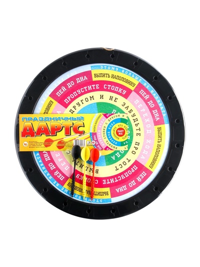 УЦЕНКА Дартс «Праздничный», мишень 41×41 см, 3 дротика, 18+