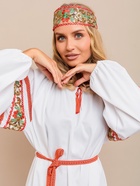 Карнавальный костюм взрослый «Купава» платье-рубашка, повязка на голову, размер 164 - Фото 3