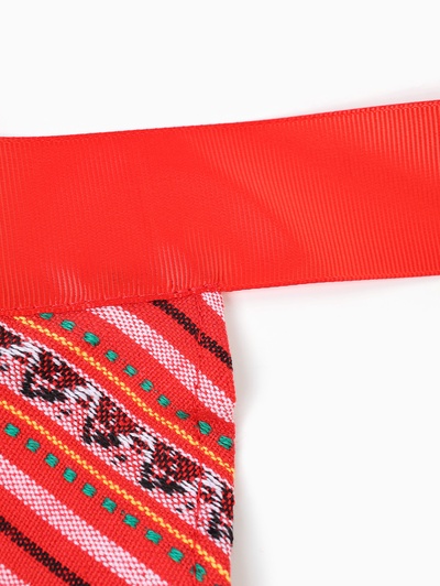 Карнавальный костюм детский «Бабка Ежка»: сарафан, фартук, бандана, р.128