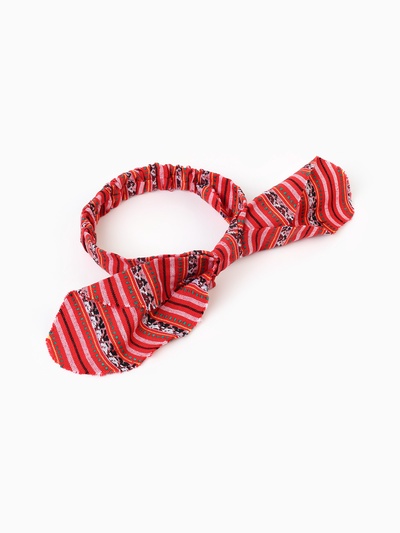 Карнавальный костюм детский «Бабка Ежка»: сарафан, фартук, бандана, р.128