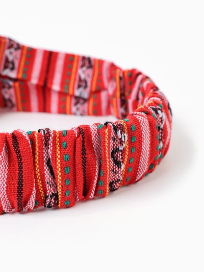 Карнавальный костюм детский «Бабка Ежка»: сарафан, фартук, бандана, р.128