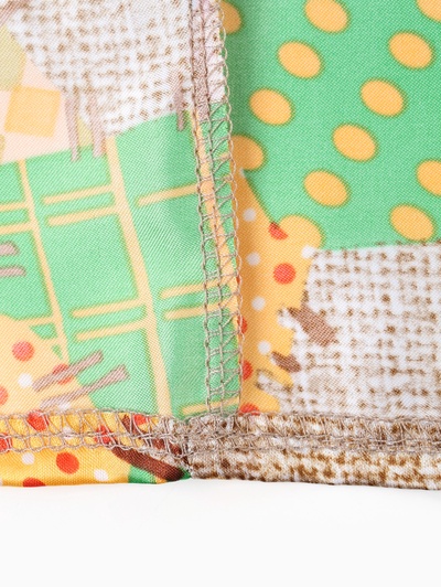 Карнавальный костюм детский «Бабка Ежка»: сарафан, фартук, бандана, р.128