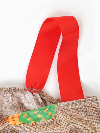 Карнавальный костюм детский «Бабка Ежка»: сарафан, фартук, бандана, р.128