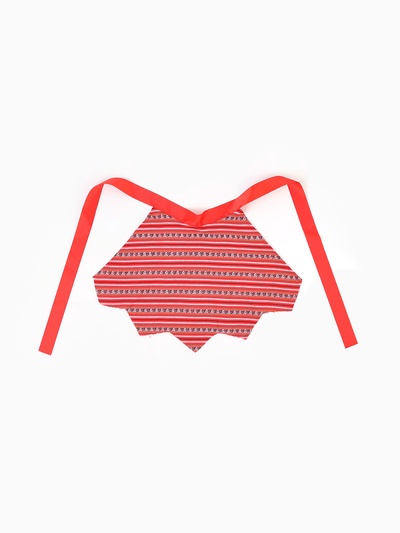 Карнавальный костюм детский «Бабка Ежка»: сарафан, фартук, бандана, р.128