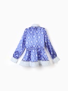 Карнавальный костюм «Снегурочка Сказочная»: кафтан, юбка, шапка, варежки, коса, имитация сапог 10924313