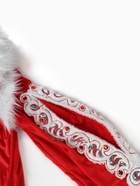 Карнавальный костюм новогодний «Дед Мороз Боярский», рубаха, шуба, шапка, варежки, мешок, парик, борода, посох - фото 65455095