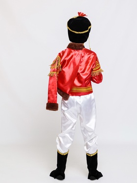 Карнавальный костюм детский «Гусар Парадный»: жакет, брюки, кивер