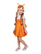 Карнавальный костюм «Белка Кнопочка», сарафан, шапка, размер 110-56 10924336 Карнавальный костюм «Белка Кнопочка», сарафан, шапка, размер 110-56 10924336
