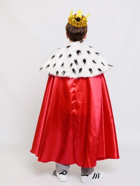 Карнавальный костюм детский «Король»: мантия, корона, 6-8 лет