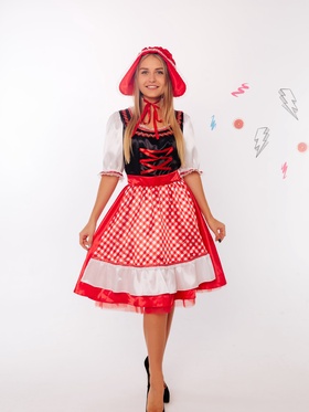 Карнавальный костюм «Красная Шапочка»: платье, шапка, р-р. 48