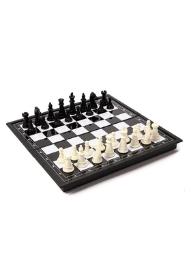 {{photo.Alt || photo.Description || 'УЦЕНКА Шахматы магнитные 26×26 см, король h=4.6 см, d=1.9 см, доска и фигуры пластик'}}