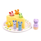 УЦЕНКА Детская развивающая рыбалка "Сыр" 21х21х7 см 10944671