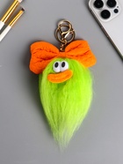 Брелок для ключей на кольце «Пушистик: Чучундра с бантиком», на сумку, рюкзак, салатовая, 18×10×5 см - фото 809262040