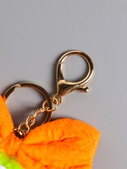 Брелок для ключей на кольце «Пушистик: Чучундра с бантиком», на сумку, рюкзак, салатовая, 18×10×5 см - фото 809262041