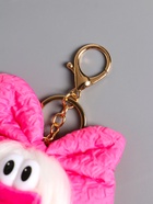 Брелок для ключей на кольце «Пушистик: Чучундра с бантиком», на сумку, рюкзак, белая, 18×10×5 см - фото 809262045