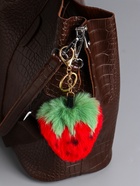 Брелок для ключей на кольце «Пушистик: Клубника», на сумку, рюкзак, красная, 17×8×5 см - фото 809262067