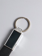 Брелок для ключей под нанесение «Ремешок», размер окна 3.3×1.5 см, чёрный, 11.5×2.8×0.8 см - фото 809262071