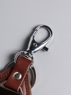 Брелок для ключей под нанесение «Бейдж», с карабином, размер окна 3.2×2.5 см, коричневый, 11×4×0.7 см - Фото 2