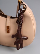 Брелок для ключей на карабине «Медведь», на сумку, рюкзак, бурый, с узлом, 27×8.8×1.5 см - фото 809262144