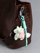 Брелок для ключей на карабине «Единорог с крыльями», на сумку, рюкзак, зелёный, с узлом, 24×10.5×1.5 см - фото 809262152