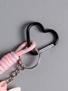 Брелок для ключей на карабине «Единорог с крыльями», на сумку, рюкзак, розовый, с узлом, 24×10.5×1.5 см - фото 809262158