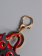 Брелок для ключей с карабином, с кистью «Сумочка. Сова», на сумку, рюкзак, бордо, 5.2×2.5×6 см - Фото 4