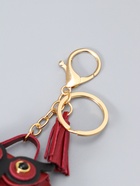 Брелок для ключей с карабином, с кистью «Сумочка. Сова», на сумку, рюкзак, бордо, 5.2×2.5×6 см - Фото 5