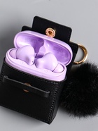 Брелок для ключей с карабином, с пушистиком «Сумочка», на сумку, рюкзак, чёрный, 5.8×2.4×5 см - фото 809262187