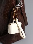 Брелок для ключей с карабином, ремешком «Сумочка», на сумку, рюкзак, чехол для наушников, белоснежный, 6.2×2.5×7 см - Фото 2