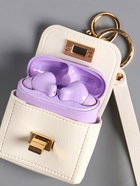 Брелок для ключей с карабином, с ремешком «Сумочка», на сумку, рюкзак, белоснежный, 6.2×2.5×7 см - фото 809262197