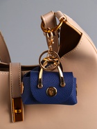 Брелок для ключей с карабином, кистью «Саквояж», на сумку, рюкзак, чехол для наушников, синий, 7.5×4×7 см - Фото 1