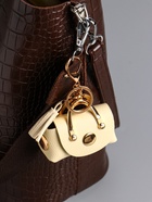 Брелок для ключей с карабином, кистью «Саквояж», на сумку, рюкзак, чехол для наушников, сливочный 7.5×4×7 см - Фото 1