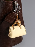 Брелок для ключей с карабином, кистью «Саквояж», на сумку, рюкзак, чехол для наушников, сливочный 7.5×4×7 см - Фото 2