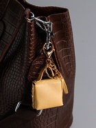 Брелок для ключей с карабином, с кистью «Сумочка. Котик», на сумку, рюкзак, сливочный, 5×2.5×6 см - Фото 2