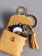 Брелок для ключей с карабином, с кистью «Сумочка. Котик», на сумку, рюкзак, сливочный, 5×2.5×6 см - Фото 5