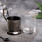 УЦЕНКА Подстаканник медный в наборе со стаканом - Фото 2