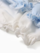 Антицарапки для новорожденных 4 пары, хлопок 100%, белые, голубые - фото 58058975