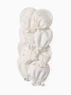 Антицарапки для новорожденных 4 пары, хлопок 100%, белые - Фото 2