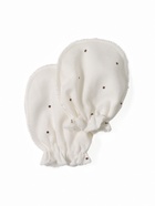 Антицарапки для новорожденных 4 пары, хлопок 100%, белые - Фото 5