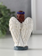 Фигурка полистоун «Девочка-ангел с венком лаванды - молитва», фиолет, 6.5×3.6×9.5 см - фото 809262304