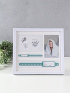 Фоторамка для фото 10×15 см с полимерной глиной «Первое фото», пластик, белая, 30.8×33.5×2 см - Фото 1