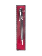 УЦЕНКА Ручка подарочная шариковая в пластик футляре поворотная Стиль корпус черно-серебристый 109448 10944825