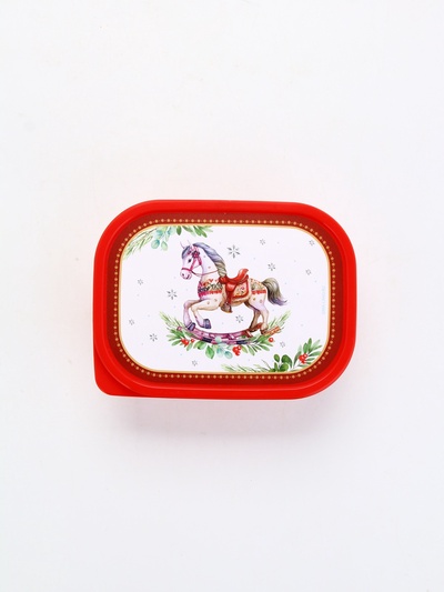 Ланч - бокс прямоугольный «Новогодняя лошадка», 500 мл