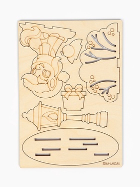 Роспись по дереву «Лошадка под фонарем», набор для творчества