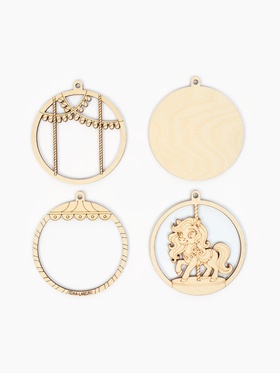 Елочная игрушка своими руками «Лошадка и карусель», набор для творчества