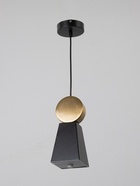 УЦЕНКА Светильник BayerLux 2284/1 LED черно-золотой 10×10×24-124 см 10944849