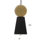 УЦЕНКА Светильник BayerLux 2284/1 LED черно-золотой 10×10×24-124 см 10944849