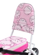 Снегокат «Котики», с родительской ручкой, со спинкой, розовый, ТС6-СЛ/К Snow Cat 10070922